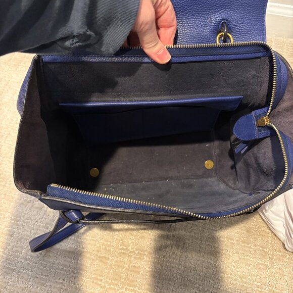 Celine Mini Belt Bag Navy Blue Calfskin - Picture 7 of 15